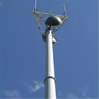 Antena Monopole Steel Tower Wifi Telekomunikasi Lengan Slip Tapered 80ft Gsm