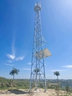 Struktur Baja Sudut Menara Komunikasi Seluler 20m - 100m Microwave