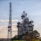Menara Baja Telekomunikasi Sudut 80m 4 Berkaki Hot DIP Galvanis