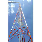 3 Kaki Angle Steel Communication 10m Self Supporting Lattice Tower