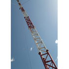 Menara Antena Komunikasi Rru Hot Dip Galvanized Steel Guyed Wire Mast