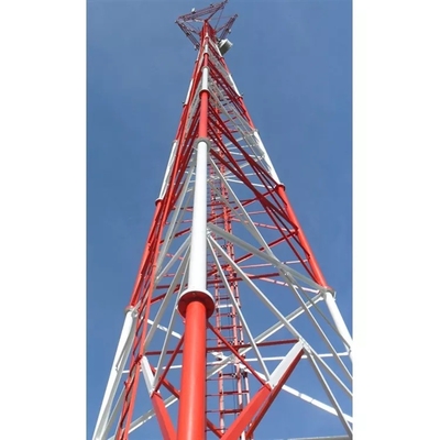 15m 3 Kaki Menara Transmisi Kisi Galvanis Q235 Menara Telekomunikasi
