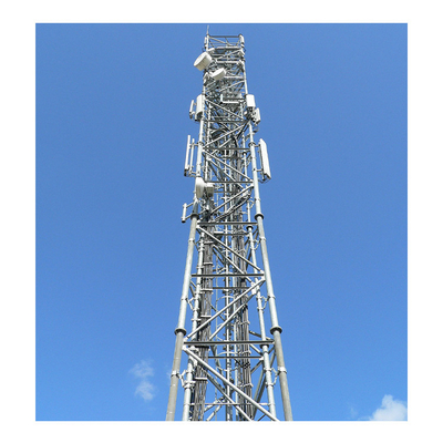 70m Gsm Telecom 3 Menara Berkaki Struktur Sudut Batang Baja Galvanis