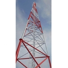 Ponsel 10m Menara Komunikasi Seluler 3 Kaki Tabung