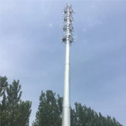 15 Meter Menara Telekomunikasi Monopole Struktur Baja Tiang Bulat Tapered