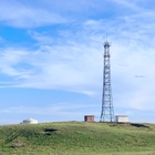 Hot Galvanizing Tower Communications 20-60m Steel Mobile Untuk Mengirimkan Sinyal