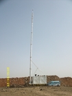 Menara Komunikasi Integrasi Cepat Pipa Tunggal 20 - 32m Hot Dip Galvanis