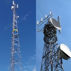 CE/BS/AS Dirancang 4 Kaki Baja Sudut 5g Menara Telekomunikasi Dengan 2 Platform