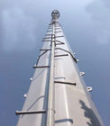 Menara Baja Monopole 50m Pendukung Mandiri Buatan