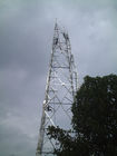 50m Vhf Radio Wifi Lattice Steel Tower Untuk Transmisi Sinyal