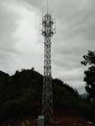 Menara Baja Tubular Antena Nirkabel Tahan Angin