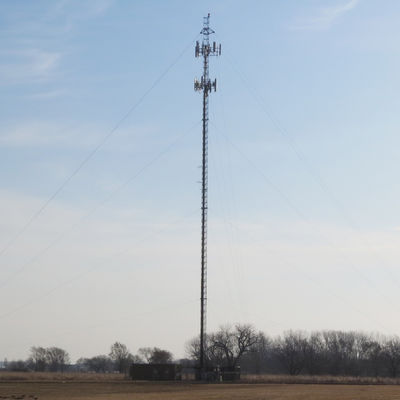 wifi radio Communication Lattice Guyed Wire Tower