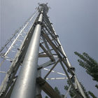 Antena Menara Seluler Tabung Baja OEM Q420B Untuk Telekomunikasi