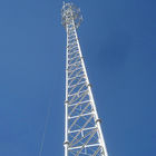 Tiang Tiga Tabung 36m / S Menara Baja Tubular Depot Minyak Tenaga Telekomunikasi Besar