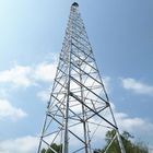 Self Supporting 4g 80m Galvanized Steel Tower Cellular Wireless Lte Antena Base Station