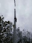Q235 Industri Octagonal Antenna 15M Monopole Telecommunications Tower Pole Untuk Penyiaran