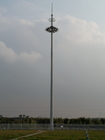 Menara Antena Monopole 40m Hot Dip Galvanized Octagonal Tapered