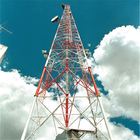 3 Atau 4 Menara Berkaki Kisi Telecom Tubular Angular
