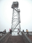 Menara Penjaga Penjara Baja Sudut 10m Hot Dip Galvanis