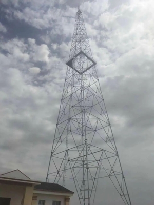 Menara Antena Komunikasi Kisi Tubular Baja 3 Kaki 20m \ 30m